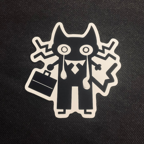Anti-Capitalist Cat Sticker