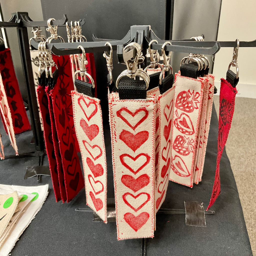 Handmade Fabric Keychain