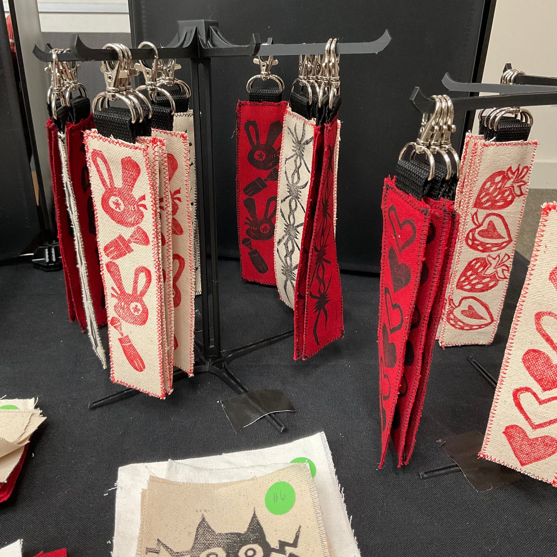 Handmade Fabric Keychain