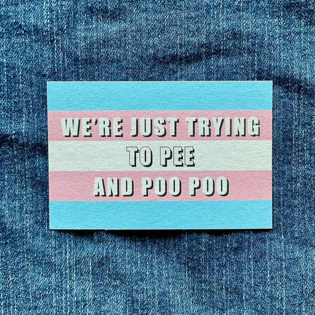 Trans Flag Sticker