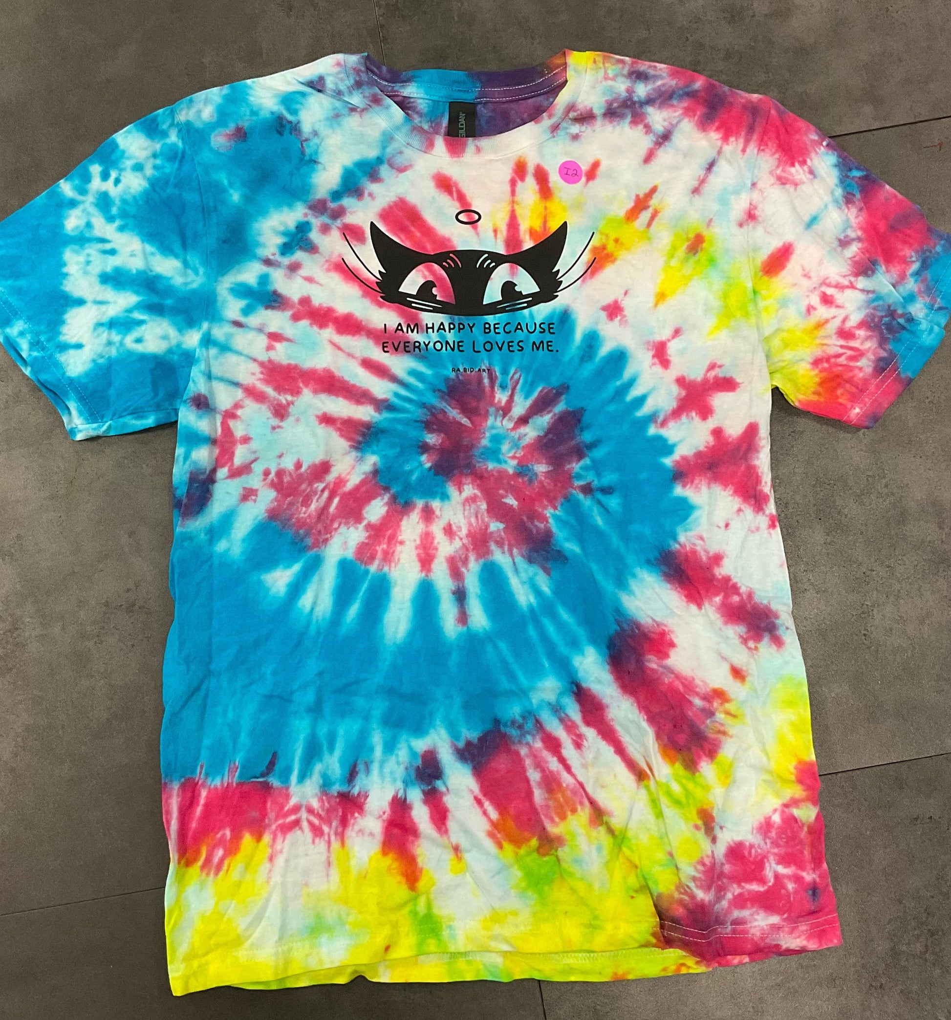 Happy Cat Tie-Dye Tee