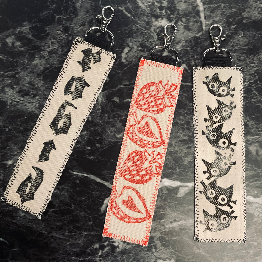 Handmade Fabric Keychain