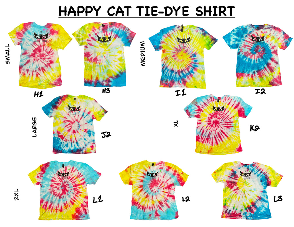 Happy Cat Tie-Dye Tee