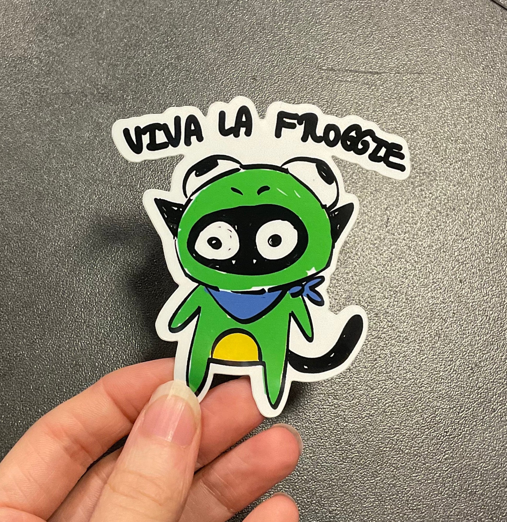 Froggie Cat Sticker