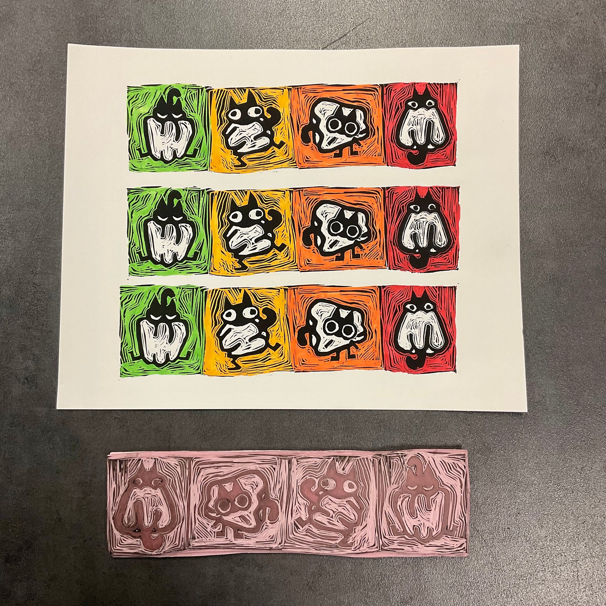 Peppery Cats Print