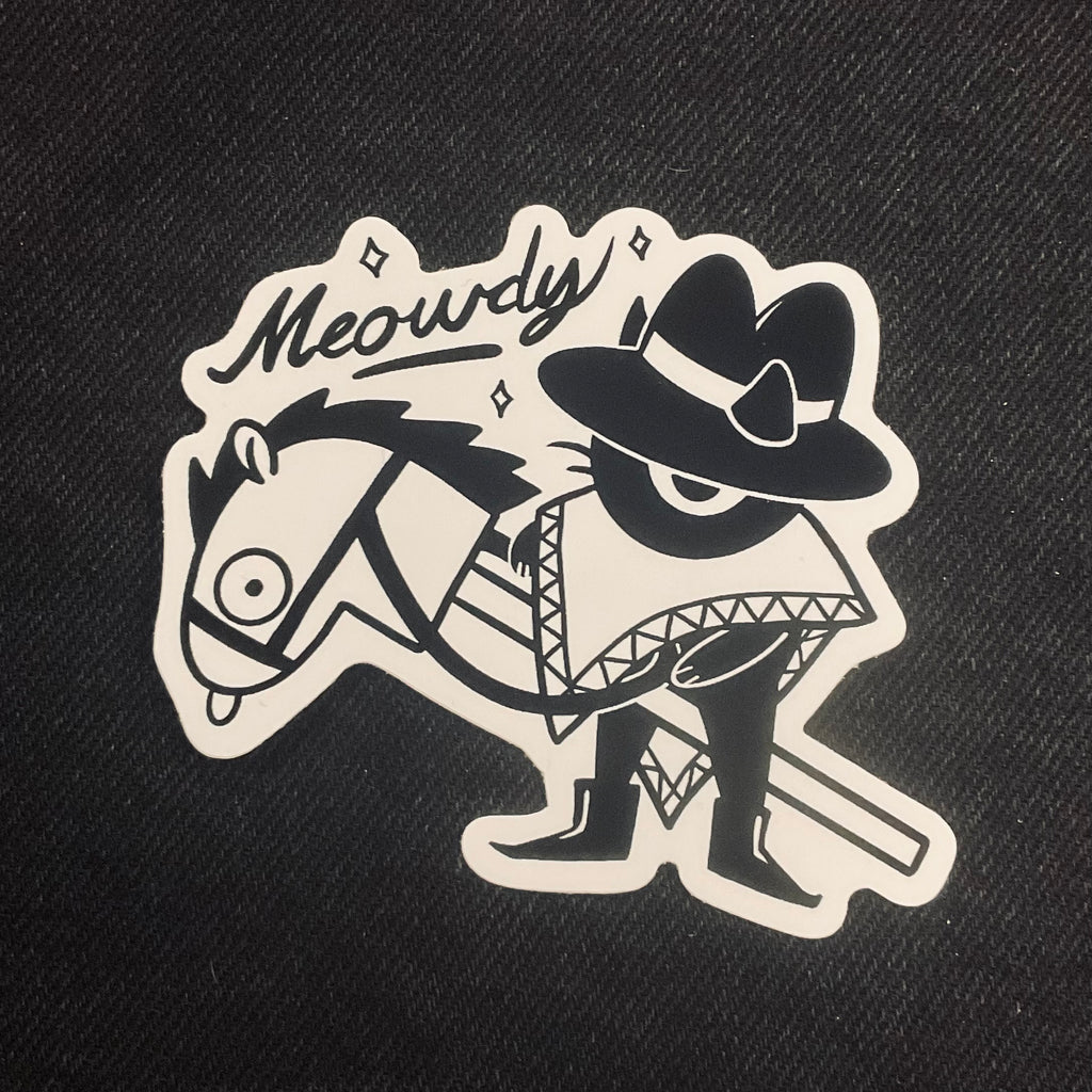 Meowdy Sticker