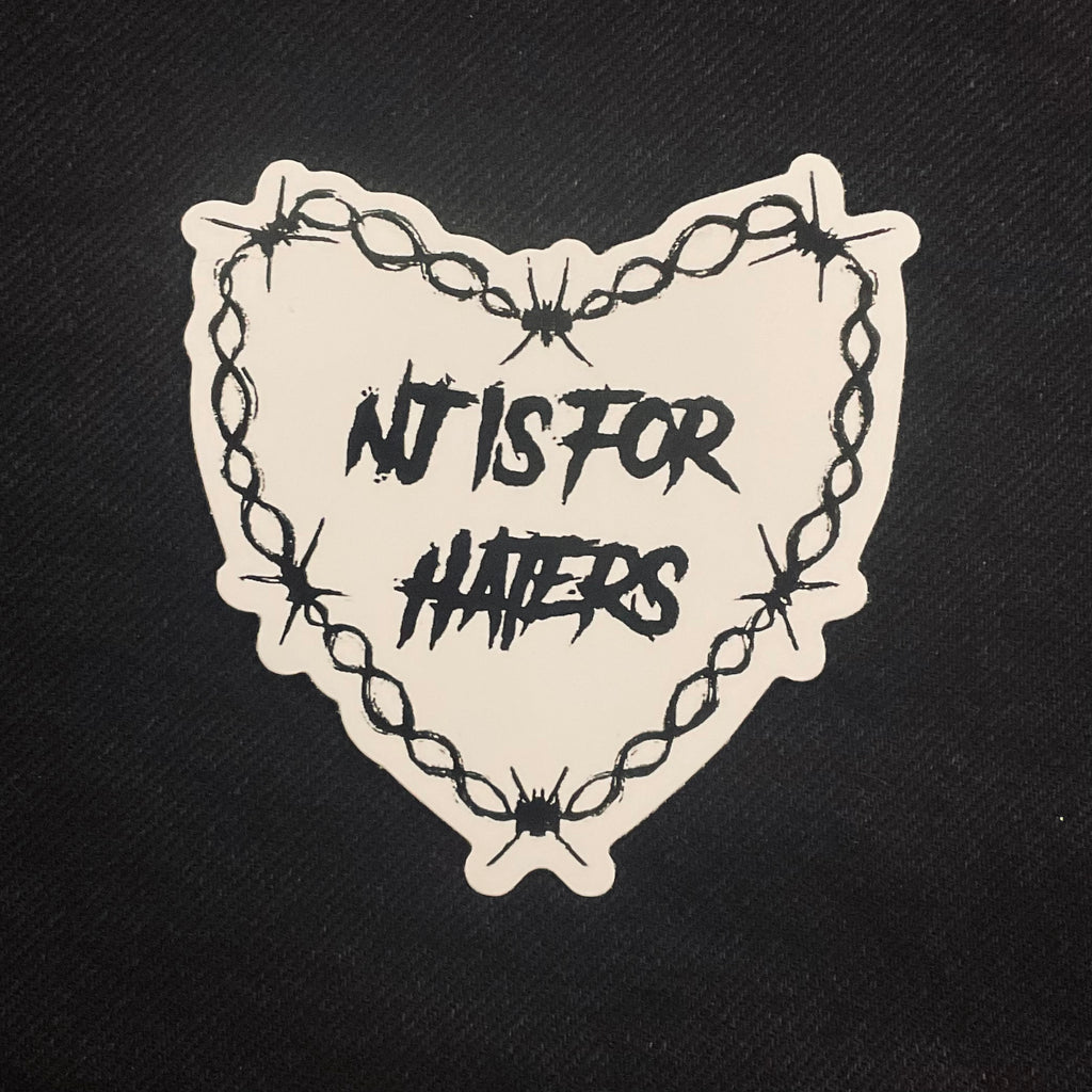 NJ IS FOR HATERS Sticker